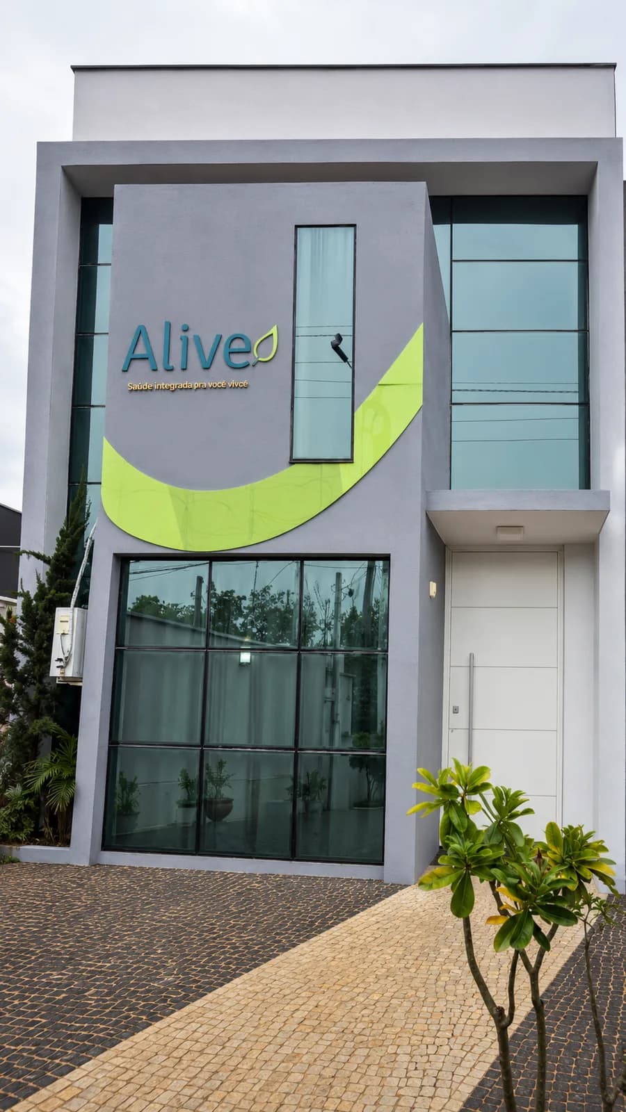 Fachada da Clínica Alive, em Palmas